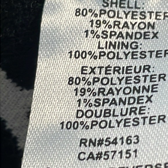 Calvin Klein Leopard Print   waterfall open jacket with three-quarter sleeves - Picture 7 of 7